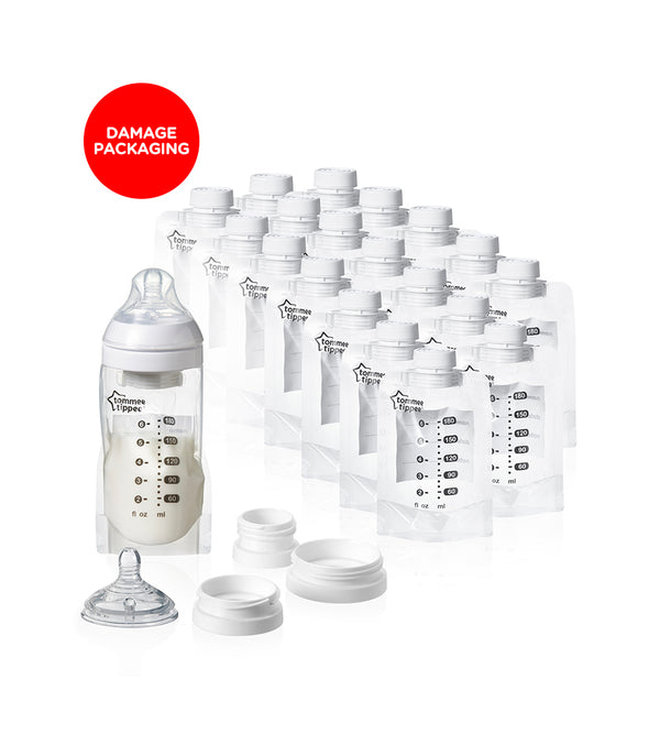 Tommee Tippee Express and Go Breast Milk Starter Kit - Damage Packaging