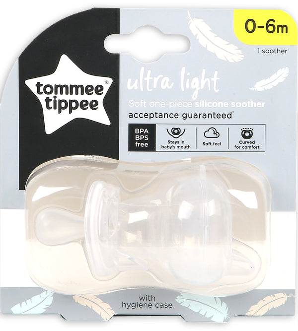 0-6M Silicone Soother 2-PK Tommee Tippee 433450
