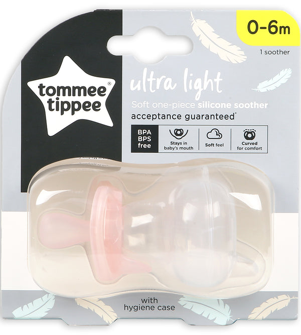 0-6M Silicone Soother 2-PK Tommee Tippee 433450