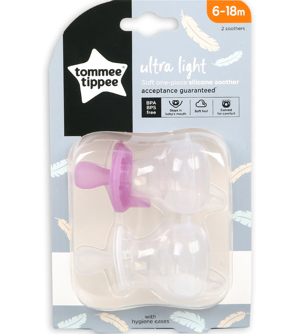 6-18M Silicone Soother 2-PK Tommee Tippee 433453