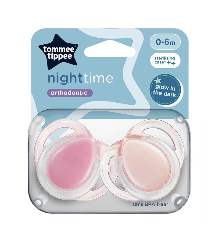 Night Time Soother 2-PK Tommee Tippee 0-6M - 433380 photo 1