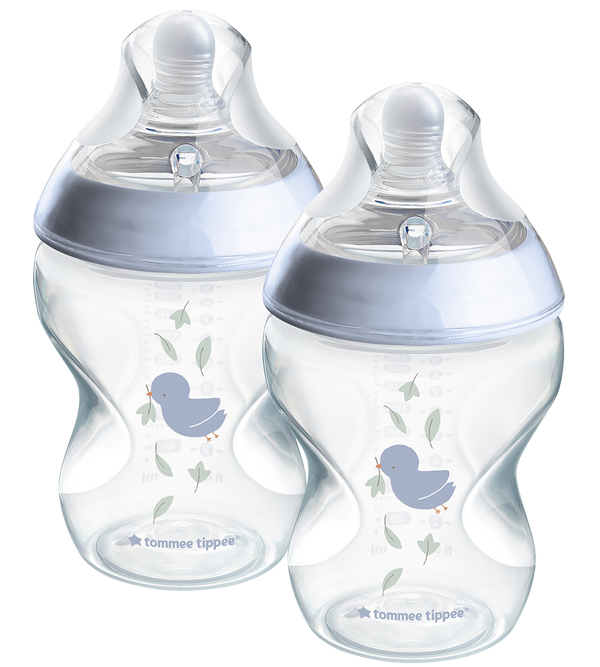 Natural Start Decor PP Bottle with M Teat Pack Of 2 260ML - 423915
