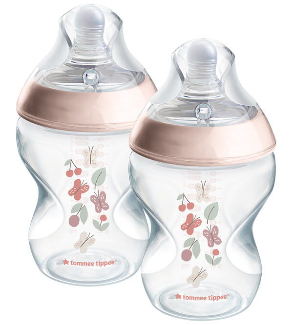 Tommee Tippee Natural Start 260ml PP Decorated Bottles 2 Pack