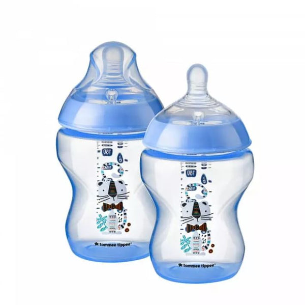 260ML/9OZ 2-PK Tinted Bottle Lime Blue Tommee Tippee 422580